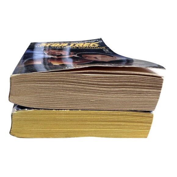 Star Trek Books The Next Generation Contamination & Here There Be Dragons PB - Picture 4 of 6